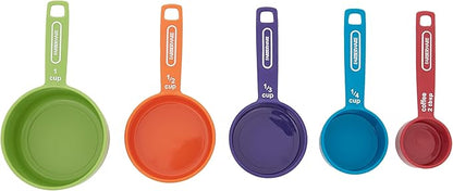FARBERWARE 5-Piece Measuring Cup Set with Coffee Scoop, Durable Plastic Nesting Measuring Cups with Easy-Read Markings, BPA-Free, Dishwasher Safe - Image 9
