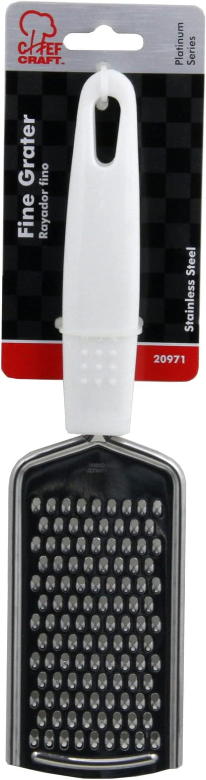 Chef Craft Select Fine Grater, 9.5 inch, White