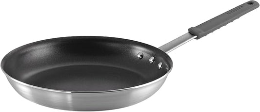 Tramontina Professional 12-Inch Non Stick Large Frying Pan, Heavy-Gauge Aluminum Skillet with Reinforced Nonstick Coating, Gray Handle, Dishwasher and Oven Safe by Tramontina