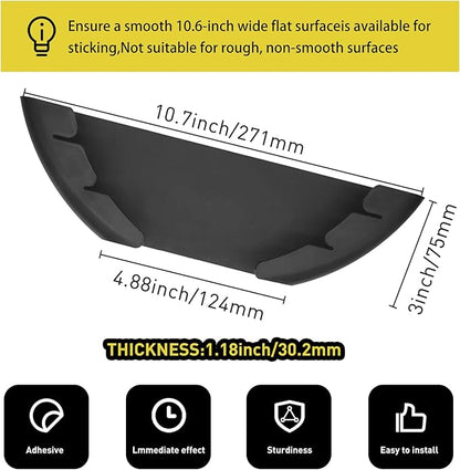 Universal Pot Lid Organizer for Cabinet, 10 Pcs Pan Lids Organizers Inside Cabinet Door Wall Mount Pots Top Storage Rack Holder for Kitchen, Fits 6" to 13.5" (10pcs black)