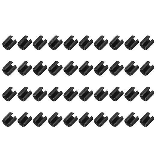 MECCANIXITY 60Pcs Slotted Split Roll Pins 3/10 Inch(8mm) Dia. 2/5 Inch(10mm) Length 65Mn Steel Spring Tension Expansion Dowels for Secure Fastening, Black