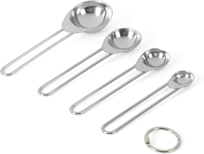Martha Stewart Richburn 4-Piece Stainless Steel Measuring Spoons Set – Durable and Accurate Kitchen Measuring Tools for Baking and Cooking - Image 4