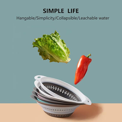 Collapsible Colander and Strainer,Silicone Strainer Colanders & Food Strainers,for Vegetable and Fruit, Kitchen Essentials - Image 5