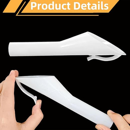 2 Pcs Fuel Funnels for Automotive,Capless Fuel Funnel Compatible with Ford F150 Lincoln,Replacement for OEM#8U5A-17B068-EB 1782177 1833948 2050651 Original Gas Tank Funnel(White)