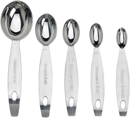 Cuisipro Stainless Steel Measuring Spoon Set Silver, Standard - Image 3