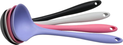 Chef Craft Premium Silicone Cooking Ladle, 11.25 inch, Black - Image 3