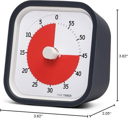 TIME TIMER 60 Minute MOD Education Edition ⁠— Visual Timer with Desktop Software for Kids Classroom Learning, Teachers Desk Clock, Study Tool and Office Meetings with Silent Operation (Charcoal)