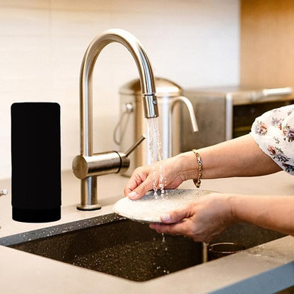 Dish Soap Dish Dispenser, Silicone Squeeze Washing Up Liquid and Hand Soap Refillable Bottles, 240ml Refillable Dishwashing Liquid Dispensing(Color:Black)
