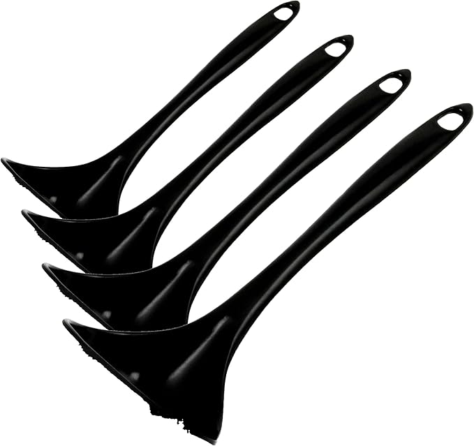 Chef Craft Basic Melamine Cooking Ladle, 10.5 inch, Black (Pack of 4) by ChefCraft