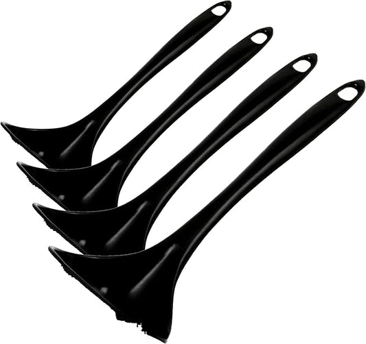 Chef Craft Basic Melamine Cooking Ladle, 10.5 inch, Black (Pack of 4) by ChefCraft