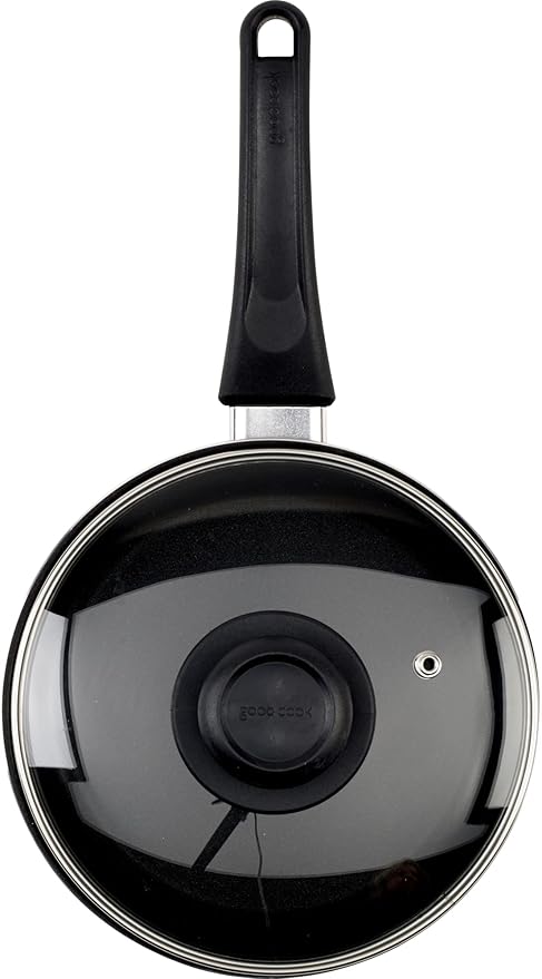GoodCook Everyday Nonstick Sauce Pan w/Lid, 2 Quart, Black - Image 6