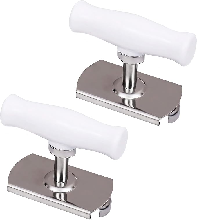 2Pcs Adjustable Jar Opener, Stainless Steel Labor-Saving Can Opener for Weak Hands Seniors, Universal Bottle Lid Gripper Tool for All Size Jars & Bottles