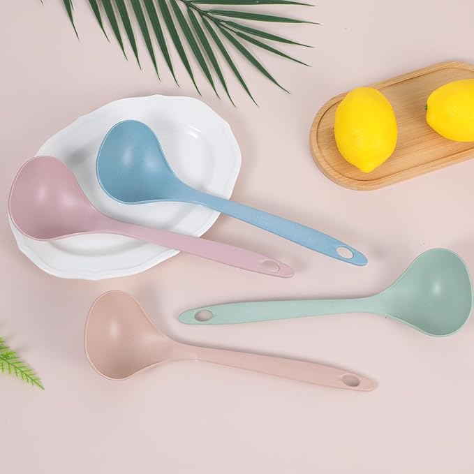 4Pcs Small Soup Spoon PP Ladle Spoon Cooking and Serving Spoons Soup Ladle Spoons Seamless for Cooking Heat Resistant Kitchen for Sauce Chili Gravy Canning Pouring - Image 7