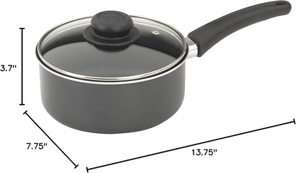 GoodCook Everyday Nonstick Sauce Pan w/Lid, 2 Quart, Black - Image 7