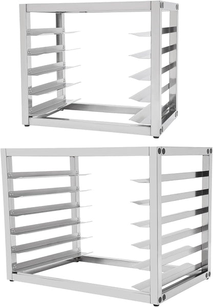 5 Tier Bun Pan Rack, Aluminum Bakery Rack for Half or Full Sheets, Commercial Dough Pizza Baking Tray Racks, Storage Cooling Rack, Bread Baking Equipment For Home Restaurant Kitchen (5 Tier)