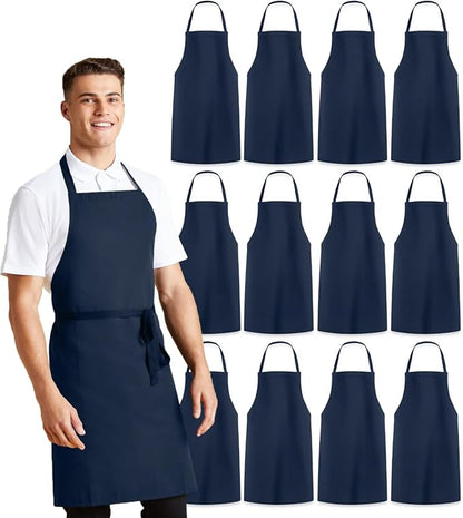 Avalon Kitchen Aprons for Men - 100% Polyester Chef Apron Women with Extra Long Ties - Cooking Aprons for Women & Mens Apron by Avalon+Kitchen