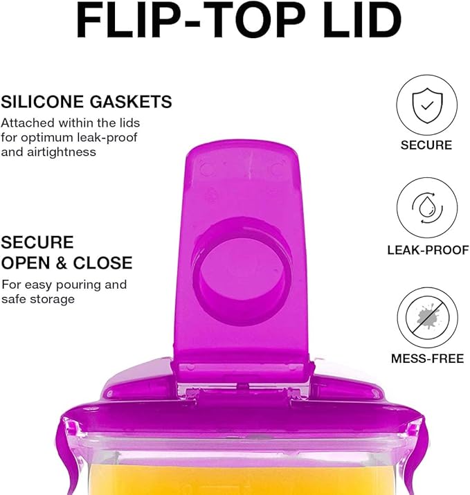 LocknLock Aqua Fridge Door Water Jug | Clear Pitcher | BPA Free Plastic Pitcher with Lid | 3 Quart Pitcher with Lid for Water, Juice, Tea & More Beverages, Purple - Image 5
