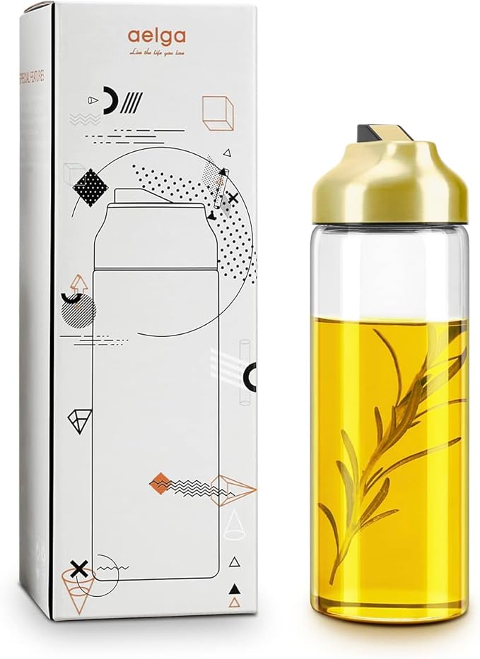 Aelga Gold Oil Dispenser - Gold Kitchen Accessories-Oil Dispenser Bottle for Kitchen with Stainless Steel Spout - Image 7