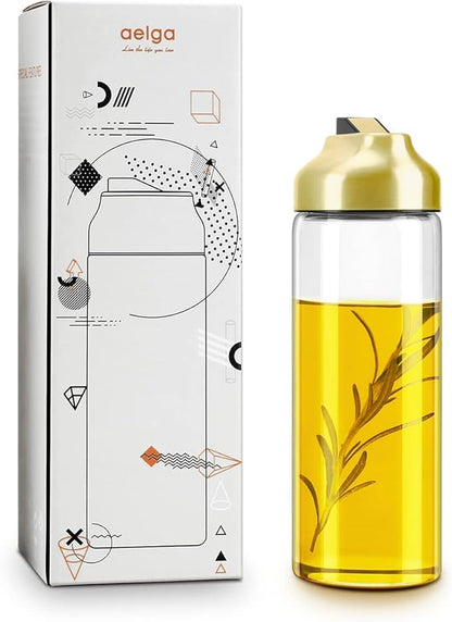 Aelga Gold Oil Dispenser - Gold Kitchen Accessories-Oil Dispenser Bottle for Kitchen with Stainless Steel Spout - Image 7