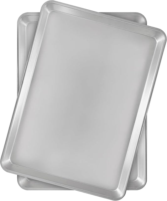 Fat Daddio's Natural Aluminum Half Sheet Pan, 2-Pack