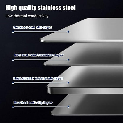 3 Sided Splatter Guard,Foldable Stainless Steel Oil Splatter Screens for Frying,Oil Splash Insulation Board,Nonstick Oil Splatter Guard Stove Insulation Board(L: 15" x W: 11.4" x H: 12") - Image 6