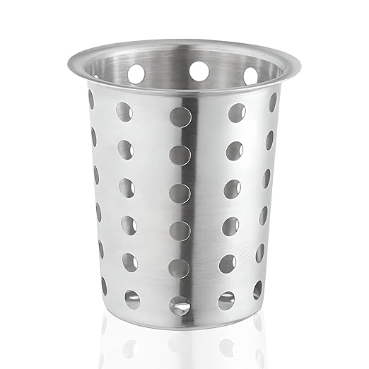 OCS Parts Stainless Steel Utensil Drying Cups | Stainless Steel | Perforated Kitchen Flatware and Silverware Holder by OCSParts
