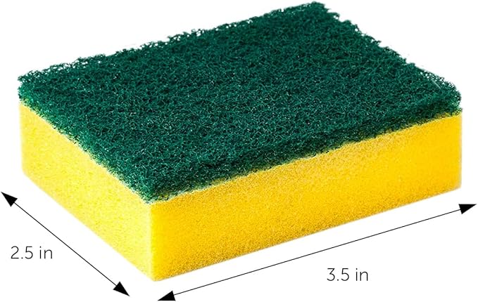 DecorRack 40 Pack Kitchen Sponges, Heavy Duty, Non-Scratch Cleaning Scrub Sponges for Dishes, Cleaning Household, Bathroom, Car Wash - Multicolor (Pack of 40) - Image 3