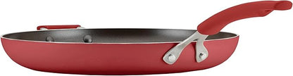 Rachael Ray Cook + Create Nonstick Frying Pan/Skillet with Helper Handle, 14 Inch - Red - Image 10