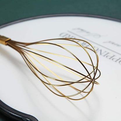 Gold Whisk, Berglander Whisk For Cooking With Titanium Gold Plating, Stainless Steel Balloon Whisk, Sturdy Kitchen Wire Whisk Set for Cooking, Baking, Blending, Beating, Dishwasher Safe, Easy to Clean - Image 4