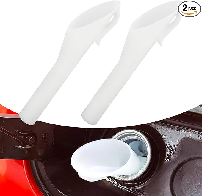 Msyuusr 2PCS Capless Gas Tank Funnel，Funnels for Automotive Use OEM#8U5A-17B068-EB 1782177 1833948 2050651, Fuel Tank Accessories Compatible with Ford (White) by msyuusr