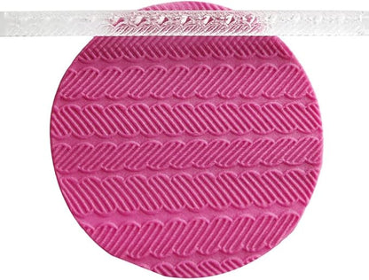 Rengue Acrylic Rolling Pin with 28 Patterns, Compliant Material, Comfortable Grip, 16 X 1 Cm, Lightweight for Dough and Pastry Acrylic Rolling Pin with 28 Patterns, Nan Kitchen (#14)