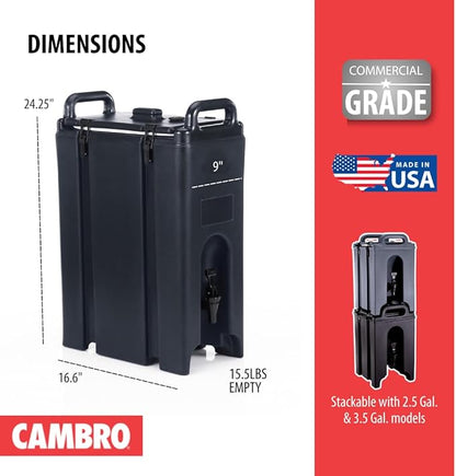 Camtainer 5 Gallon Capacity Black