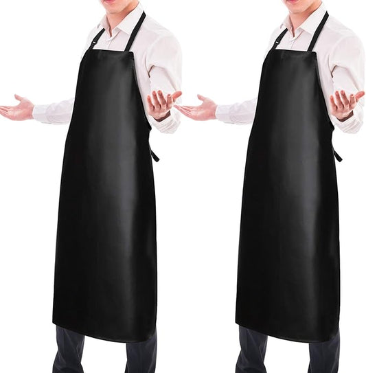 Gotega Waterproof Rubber Vinyl Apron Adjustable Dishwasher Apron - Apron for Women Men Heavy Duty Work Apron by Gotega
