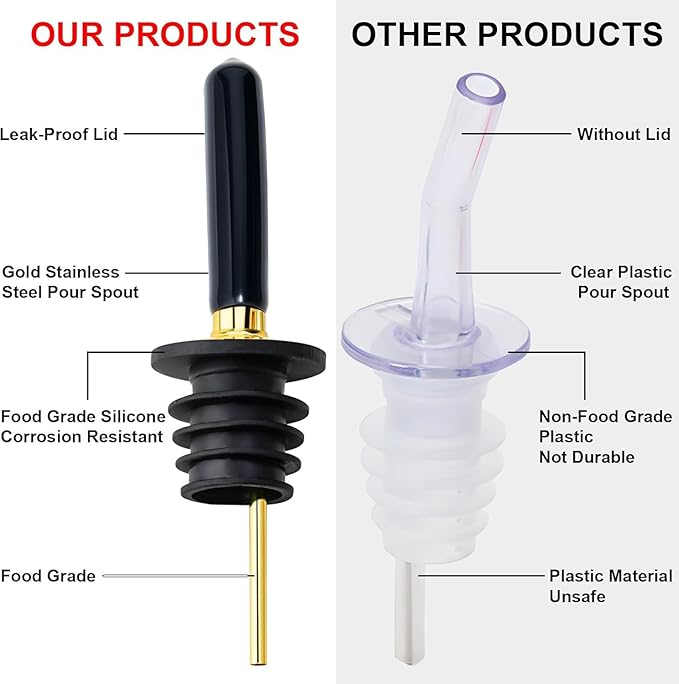 gegewawa Olive Oil Dispenser Bottle for Kitchen with Metal Spout, Glass Oil Bottles 7OZ, Elegant Glass Cooking Dispenser for Kitchen - Image 3