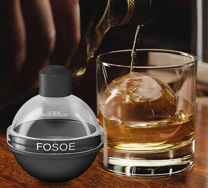 Silicone Ice Ball Molds for Whiskey - Set of 4 Round Makers with Lids for Cocktails, Bourbon, and Drinks - Image 7