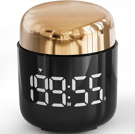 Digital Kitchen Timer,Countdown Countup Timer with Large LED Display Volume Adjustment,Timer for Cooking, Classroom Time for Kids and Teachers. (Gold) by MeesMeek