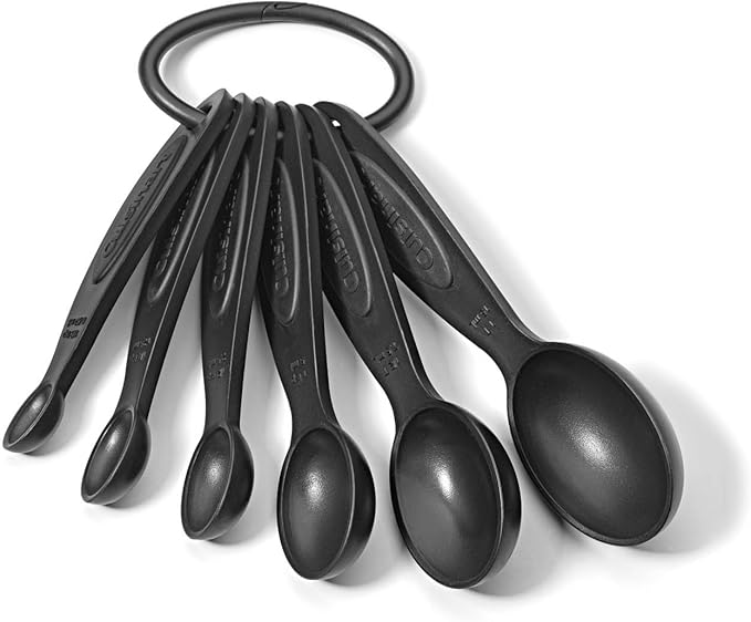 Cuisinart CTG-00-MP Measuring Spoons, Set of 6 , Black by Cuisinart