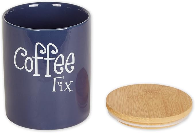 DII Kitchen Accessories Retro Collection Ceramics, Canister Set, Nautical Blue, 3 Piece - Image 2
