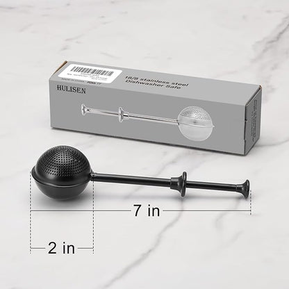 HULISEN Flour Duster for Baking, One-Handed Operation, 304 Stainless Steel Powdered Sugar Shaker Duster, Pick Up and Dust Flour Sifter, Gift Package, Black - Image 6