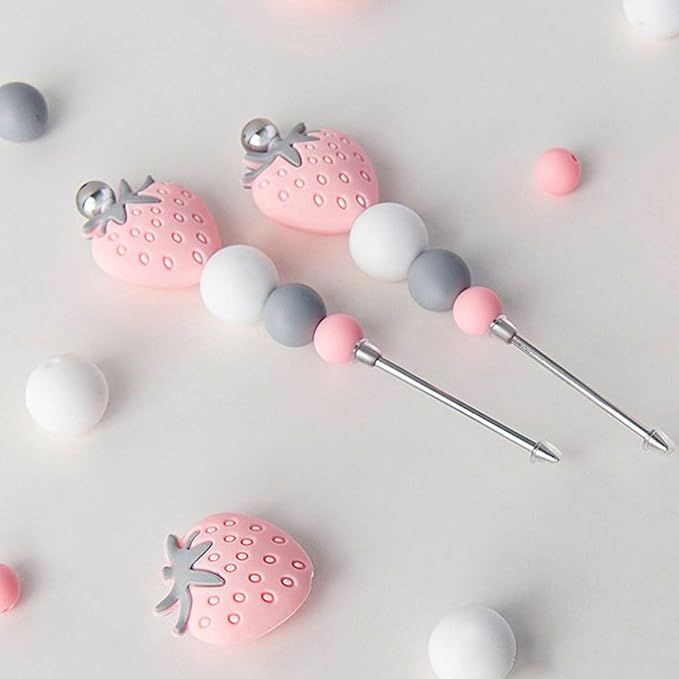 Icing Pin, Scriber Needle for Cake Decorating Strawberry Beaded Cookie Decoration Pin Professional Sugar Stir Pin for Baker