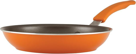 Rachael Ray Cook + Create Nonstick Cookware Frying Pan/Skillet, Fry Pan, 10 Inch - Orange by RachaelRayKitchenware