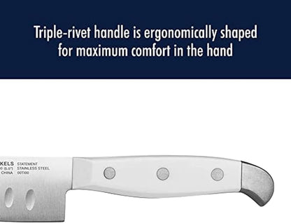HENCKELS Statement Razor-Sharp 15-Piece White Handle Knife Set with Block, German Engineered Knife Informed by over 100 Years of Mastery - Image 8
