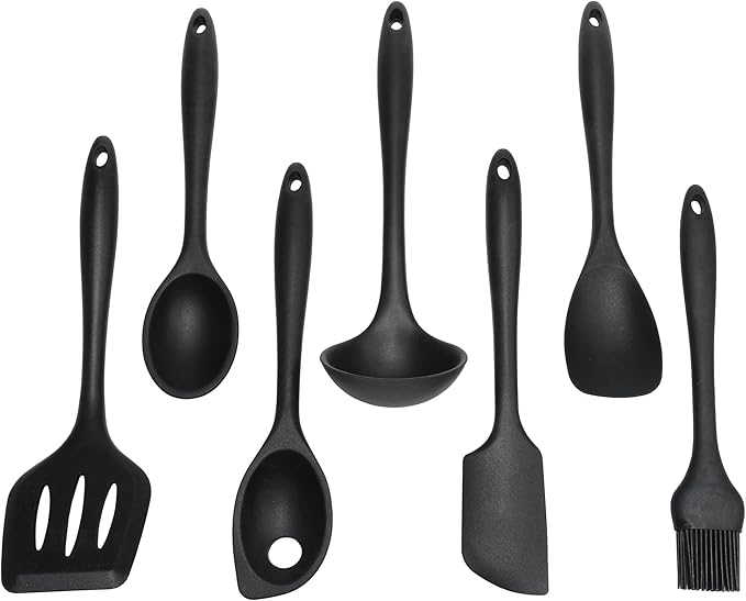 Chef Craft Premium Silicone Cooking Ladle, 11.25 inch, Black - Image 5