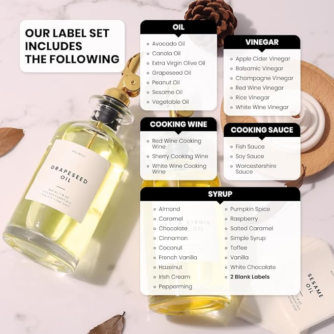 Molimoli Glass Oil Dispenser Bottle for Kitchen, Weighted Pourer, Olive Oil Cruet | 350ml, Set of 1 - Image 5