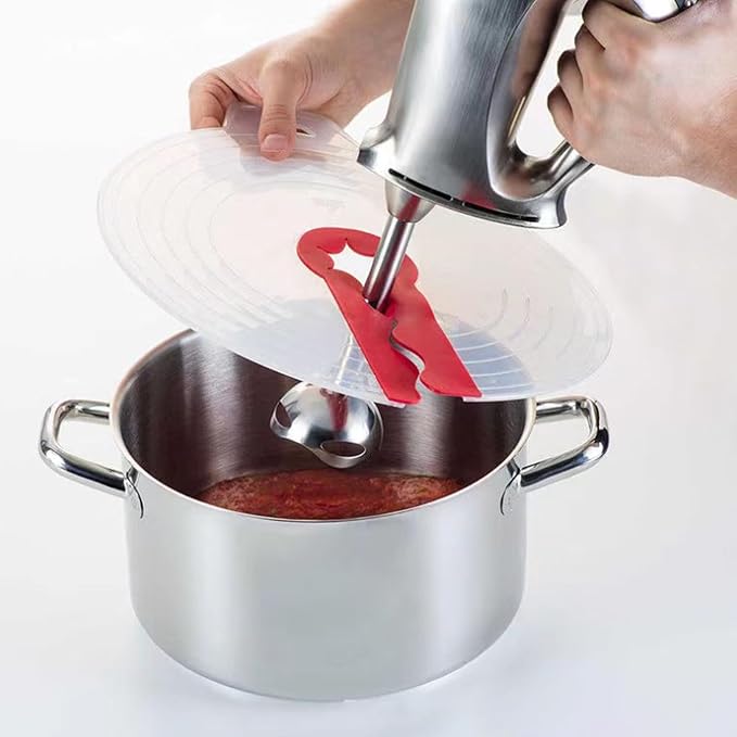 Hand Mixer Splatter Guard,Bowl Covers, Kitchen Anti Splash Screen, Silicone Shield,Egg Mixing Aid,Cooking Blender Covers,Frying Pan Lid,Pouring Protector,Guards Lids,Splashs Gaurd Tools