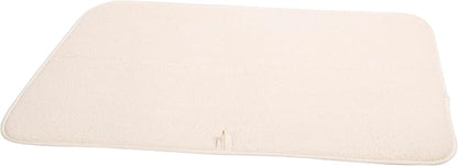 OGGI Absorbent, Reversible Microfiber Dish Drying Mat for Kitchen, Dish Drying Pad, 18 Inch x 24 Inch, Extra Large, Ivory