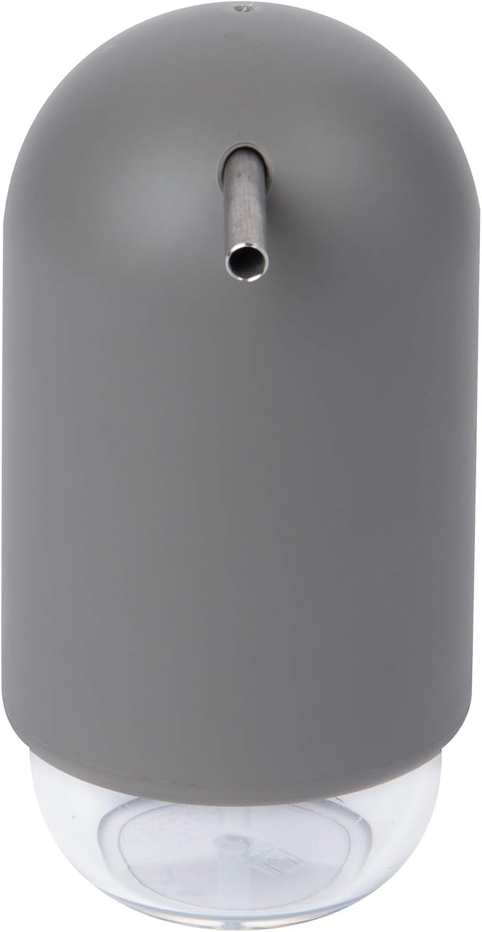 Umbra Touch Soap Dispenser Pump 13 oz (384 ml) Capacity for Liquid Soap or Hand Sanitizer, Easy to Refill, Grey by Umbra