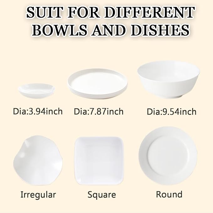 TIHOOD 300PCS Disposable Plastic Food Cover Wrap Elastic Food Lids Refrigerator fruit food Stretch Dustproof Bowls Cups Cover - Image 3