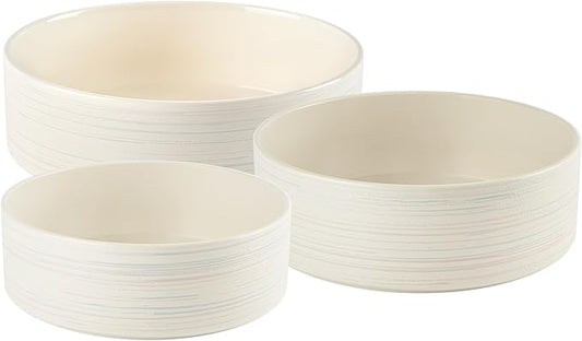 Pyrex 3-Piece Round Ceramic Bakeware Set, Nonstick, Pie, Cake, Lasagna Oven Pans, Bakers, For Baking, Roasting, Steaming by Pyrex