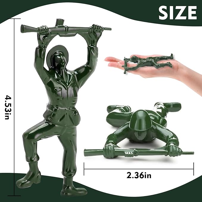 Green Army Beer Bottle Opener for Men, Unique 3D Soldier Design Ideal for Memorial Day, Father's Day Birthday Anniversaries Christmas Gift for Veterans Husband Grandpa Boyfriend